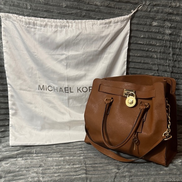 Michael Kors Hamilton Large Saffiano Leather Tote Bag & Dust bag - Picture 1 of 16